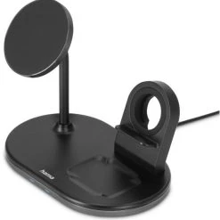 Hama 3in1 Kabellose Ladestat. MagCharge Für IPhone / AirPods / Watch Schwarz