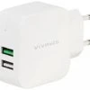 Vivanco CHARGVVUSB3.4AW 2fach Ladenetzteil Weiß