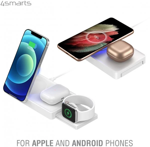 4smarts UltiMAG Trident Wirel. Charger(20W) Weiß 4 4smarts UltiMAG Trident Wirel. Charger(20W) Weiß – Bild 4