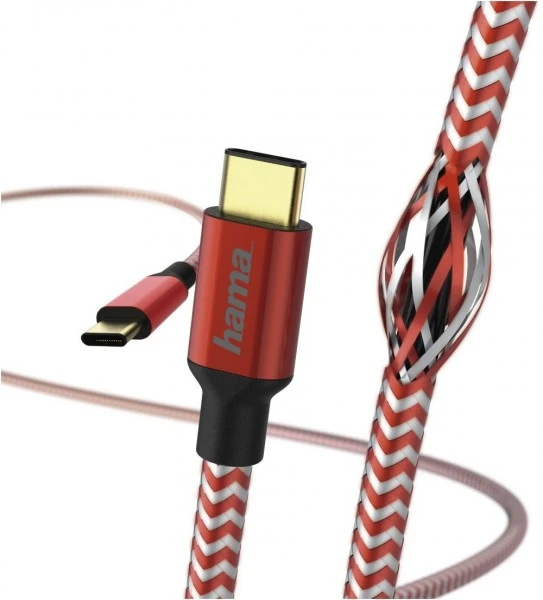 Hama Lade-/Datenkabel Reflective (1,5 M) Rot USB Type-C>USB Type-C 1 Hama Lade-/Datenkabel Reflective (1,5 M) Rot USB Type-C>USB Type-C