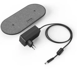 Hama Kabelloses Ladegerät QI-FC10 DUO Schwarz