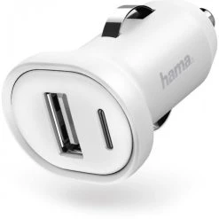 Hama Kfz-Ladegerät Picco 1 A Weiß
