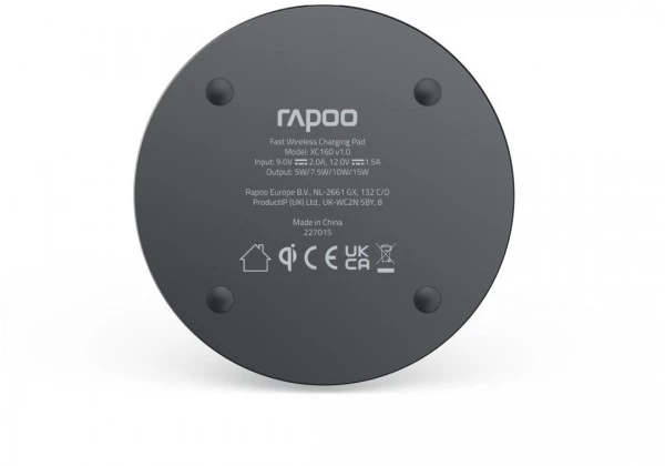 Rapoo Qi-Ladepad XC160 (15W) Grau 4 Rapoo Qi-Ladepad XC160 (15W) Grau – Bild 4