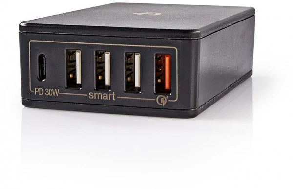 Nedis WCPD30W120BK Netzladegerät (3A) Schwarz 4 Nedis WCPD30W120BK Netzladegerät (3A) Schwarz – Bild 4