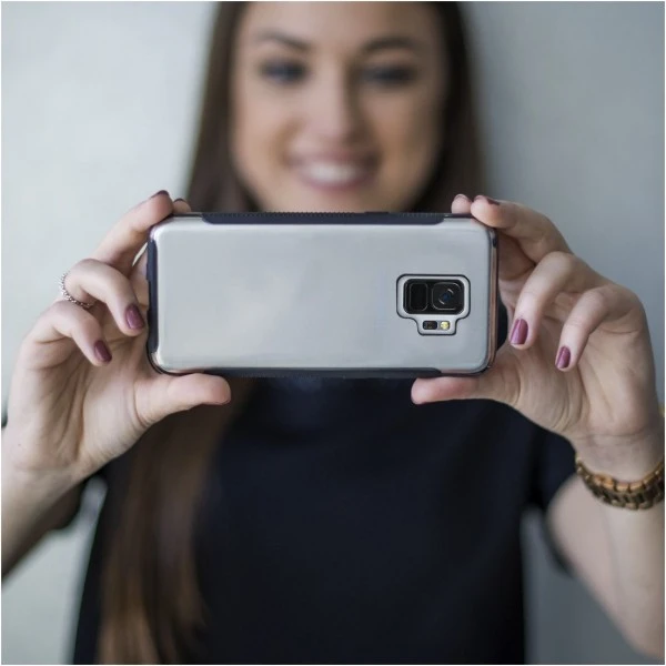 Hama Cover Frame Für Galaxy S9 Transparent/schwarz 6 Hama Cover Frame Für Galaxy S9 Transparent/schwarz – Bild 6