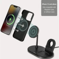 Hama 3in1 Kabellose Ladestat. MagCharge Für IPhone / AirPods / Watch Schwarz -Apple-Geschäft 7c5c10ec a7fb 4779 a9f8 0be4c296a950 600x600