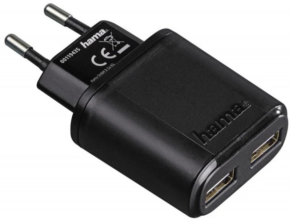 Hama 2-fach-USB-Ladeadapter Auto-Detect Schwarz 6 Hama 2-fach-USB-Ladeadapter Auto-Detect Schwarz – Bild 6