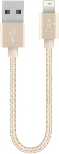 BELKIN MIXit Premium Lightning > USB 1,2m Lightning-Datenkabel Metallic Gold 1 BELKIN MIXit Premium Lightning > USB 1,2m Lightning-Datenkabel Metallic Gold