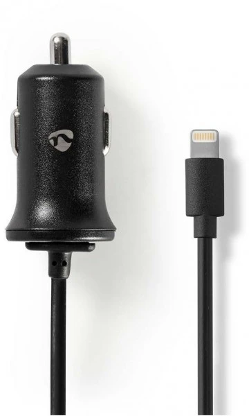 Nedis CCHAL240ABK Lightn. Kfz-Ladegerät Schwarz 1 Nedis CCHAL240ABK Lightn. Kfz-Ladegerät Schwarz