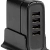 Vivanco USB Desktop Ladegerät (1,8m) 4-fach Schwarz