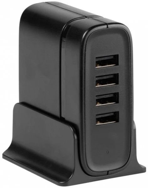 Vivanco USB Desktop Ladegerät (1,8m) 4-fach Schwarz 1 Vivanco USB Desktop Ladegerät (1,8m) 4-fach Schwarz