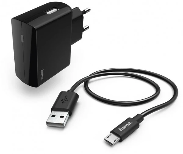 Hama Ladeset Micro-USB (2,4A) Schwarz 2 Hama Ladeset Micro-USB (2,4A) Schwarz – Bild 2