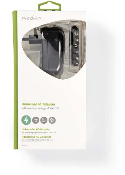 Nedis ACPA001 Universalnetzteil (1,0A) Universal-Netzteil 4 Nedis ACPA001 Universalnetzteil (1,0A) Universal-Netzteil – Bild 4