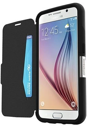 OtterBox Strada Leder Schutz-/Design-Cover Schwarz 3 OtterBox Strada Leder Schutz-/Design-Cover Schwarz – Bild 3
