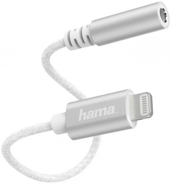 Hama 3,5-mm/Lightning-Adapter Weiß 1 Hama 3,5-mm/Lightning-Adapter Weiß