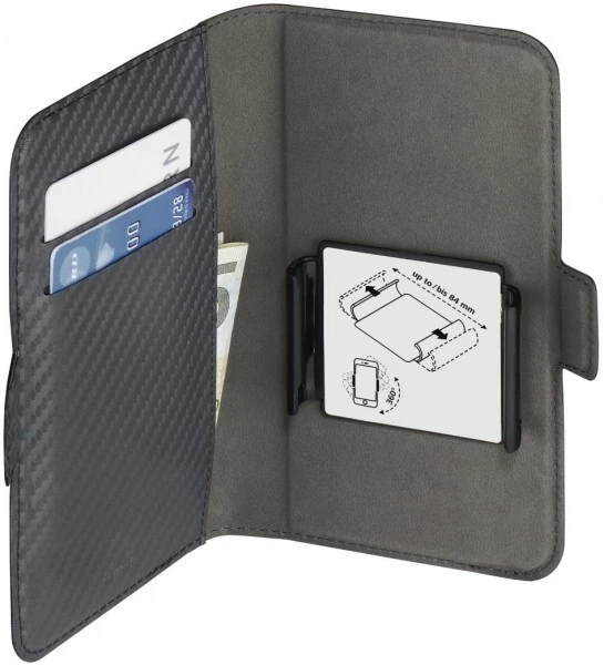 Hama Booklet Smart Move Carbon Gr. XL Grau 4,7 - 5,1" 3 Hama Booklet Smart Move Carbon Gr. XL Grau 4,7 - 5,1" – Bild 3
