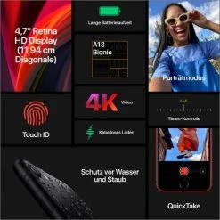 Apple IPhone SE (64GB) (PRODUCT)RED 2. Generation (2020) Rot -Apple-Geschäft 85119a33 1e11 46f0 ae9c f79fe1899fee 600x600