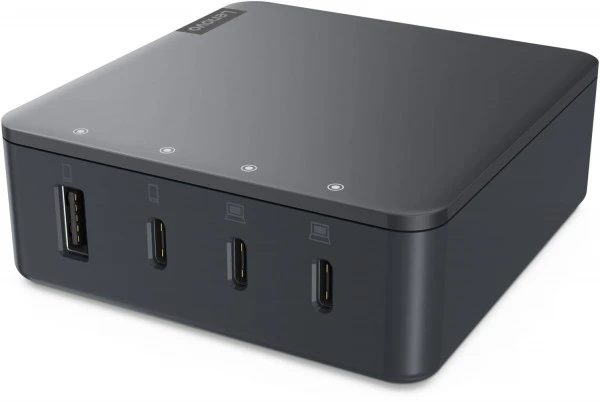 Lenovo Go Multi-Port Charger (130W) Sturmgrau 1 Lenovo Go Multi-Port Charger (130W) Sturmgrau
