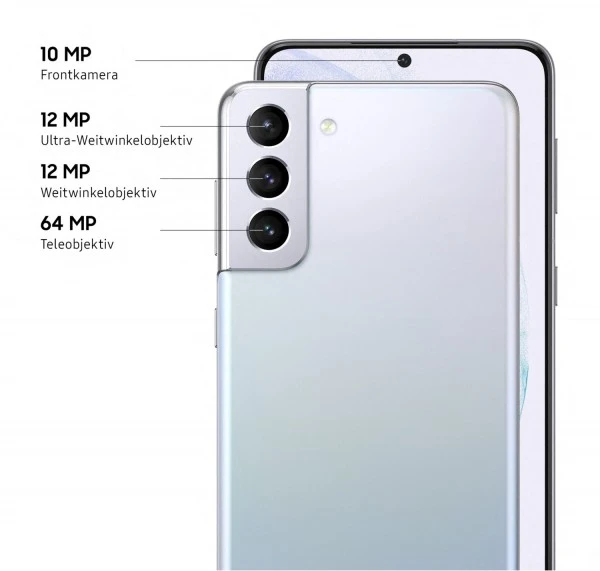 Samsung Galaxy S21+ 5G (128GB) Smartphone Phantom Silver 2 Samsung Galaxy S21+ 5G (128GB) Smartphone Phantom Silver – Bild 2