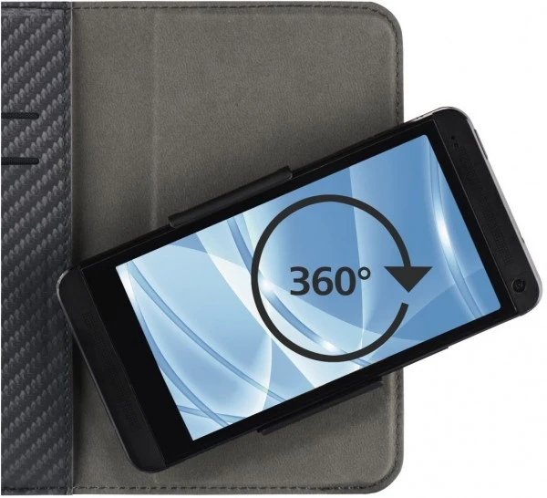 Hama Booklet Smart Move Carbon Gr. XXL Grau 5,2 - 5,8" 3 Hama Booklet Smart Move Carbon Gr. XXL Grau 5,2 - 5,8" – Bild 3