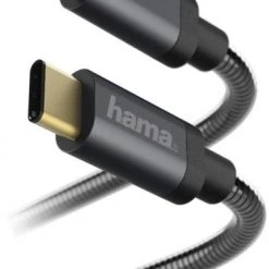 Hama Lade-/Datenkabel Metall (1,5 M) Anthrazit USB Type-C>USB Type-C