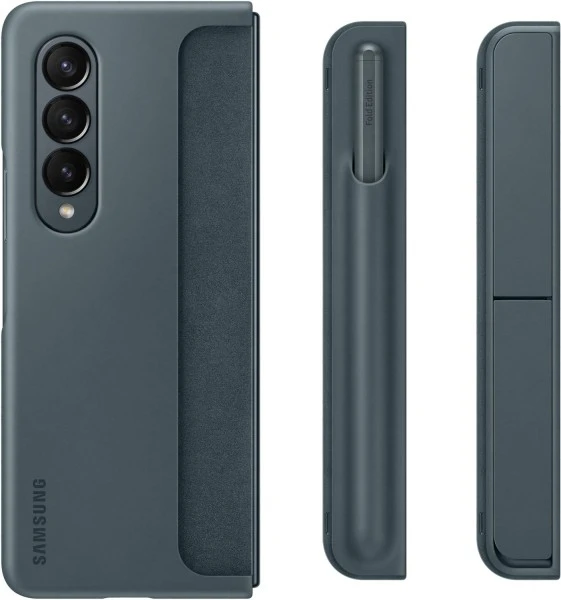 Samsung Standing Cover Mit Pen Für Galaxy Z Fold4 Graygreen 2 Samsung Standing Cover Mit Pen Für Galaxy Z Fold4 Graygreen – Bild 2