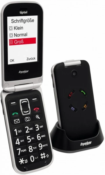 Tiptel Ergophone 6120 Seniorenhandy Schwarz 2 Tiptel Ergophone 6120 Seniorenhandy Schwarz – Bild 2