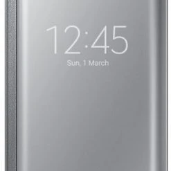 Samsung Clear View Cover Für Galaxy S6 Edge Silber
