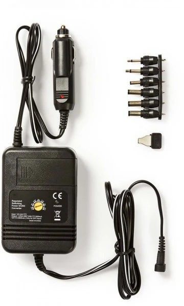 Nedis DCPA004 DC-Universalnetzteil (2,0A) Schwarz 1 Nedis DCPA004 DC-Universalnetzteil (2,0A) Schwarz