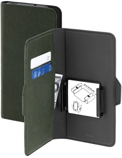 Hama Booklet Smart Move Rainbow XL 4,7-5,1" Oliv 4 Hama Booklet Smart Move Rainbow XL 4,7-5,1" Oliv – Bild 4