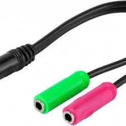 Vivanco 3,5mm Headset-Adapter (0,1m)