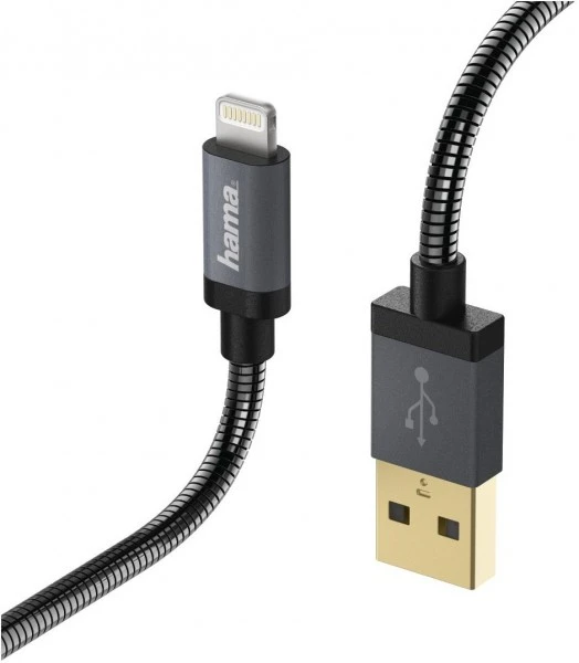 Hama Lade-Sync-Kabel Lightning (1,5m) Anthrazit 6 Hama Lade-Sync-Kabel Lightning (1,5m) Anthrazit – Bild 6