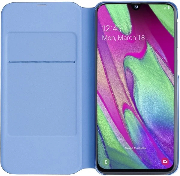 Samsung Wallet Cover Für Galaxy A40 Schwarz 4 Samsung Wallet Cover Für Galaxy A40 Schwarz – Bild 4