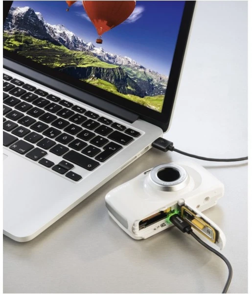 Hama Micro-USB-Kabel (1m) Mit LED Schwarz 2 Hama Micro-USB-Kabel (1m) Mit LED Schwarz – Bild 2