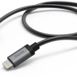 Hama Lade-Sync-Kabel Lightning (1,5m) Anthrazit