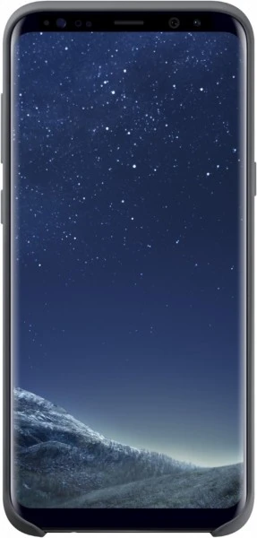 Samsung Silikon Cover Für Galaxy S8+ Dunkelgrau 2 Samsung Silikon Cover Für Galaxy S8+ Dunkelgrau – Bild 2