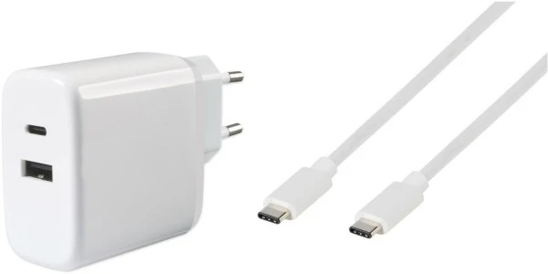 Vivanco Dual Ladegerät (65W) Weiß 1 Vivanco Dual Ladegerät (65W) Weiß