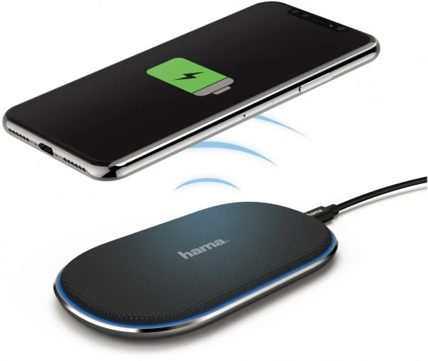 Hama FC-10 FABRIC Kabelloses Ladegerät Grau/schwarz 1 Hama FC-10 FABRIC Kabelloses Ladegerät Grau/schwarz
