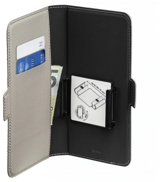 Hama Booklet Smart Move - Rainbow L Handy-Klapptasche Grau 3 Hama Booklet Smart Move - Rainbow L Handy-Klapptasche Grau – Bild 3