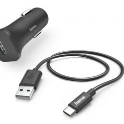 Hama Kfz-Ladeset USB Type-C (12W) Schwarz