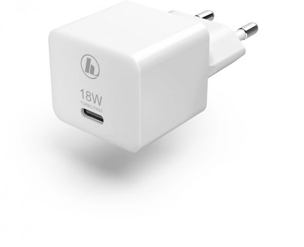 Hama Mini-Ladegerät USB-C (18W) Weiß 1 Hama Mini-Ladegerät USB-C (18W) Weiß