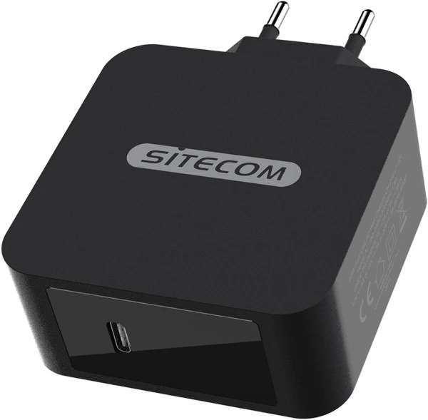 Sitecom CH-016 USB Wall Charger (60W) 1x USB-C PD Schwarz 1 Sitecom CH-016 USB Wall Charger (60W) 1x USB-C PD Schwarz