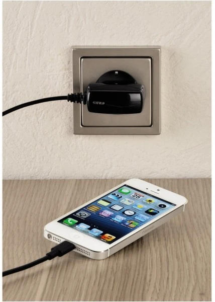 Hama Schnell- Und Reiseladegerät Für Apple IPhone 5s/5c/6s/6s Plus Schwarz 2 Hama Schnell- Und Reiseladegerät Für Apple IPhone 5s/5c/6s/6s Plus Schwarz – Bild 2