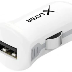 Alternative view of XLayer KFZ-Ladegerät USB Adapter 2.4A Colour Line Weiß