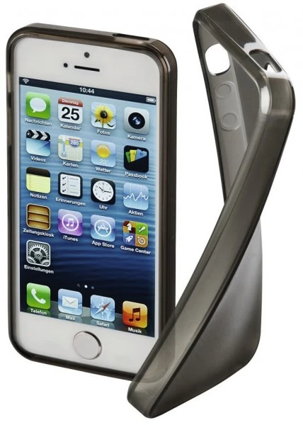 Hama Cover Crystal Für IPhone 5/5s/SE Grau 1 Hama Cover Crystal Für IPhone 5/5s/SE Grau