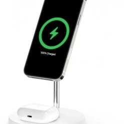 BELKIN Drahtlos 2-in-1-Ladegerät Mit MagSafe Weiß