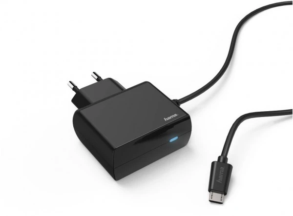 Hama Ladegerät Micro-USB (2,4A) Schwarz 2 Hama Ladegerät Micro-USB (2,4A) Schwarz – Bild 2