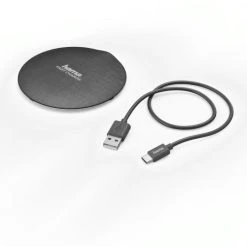 Hama FC10 Metal Kabelloses Ladegerät Schwarz, Silber