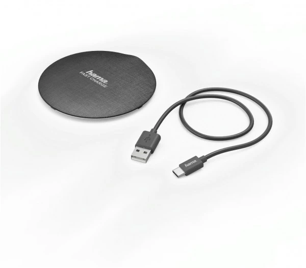 Hama FC10 Metal Kabelloses Ladegerät Schwarz, Silber 1 Hama FC10 Metal Kabelloses Ladegerät Schwarz, Silber