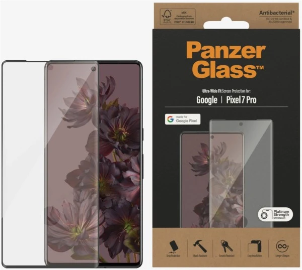 PanzerGlass Displayschutz E2E Curved Antibak Für Google Pixel 7 Pro Schwarz 3 PanzerGlass Displayschutz E2E Curved Antibak Für Google Pixel 7 Pro Schwarz – Bild 3